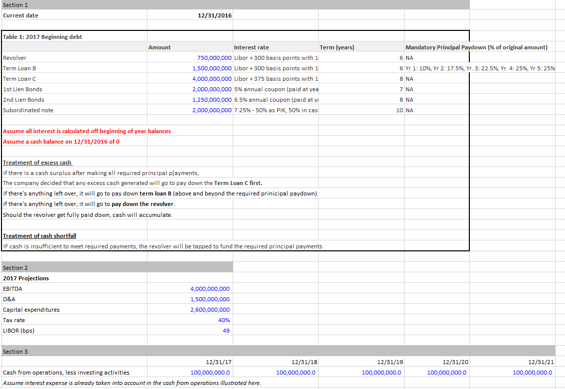 do not need data from Sections 2 and 4 to answer this
