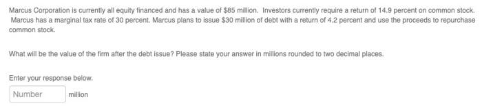 8% return on the debt. There are no taxes. Calculate the weighted