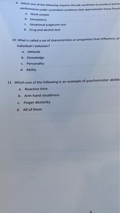 there is only one carrect answer. 1. Which one of the following