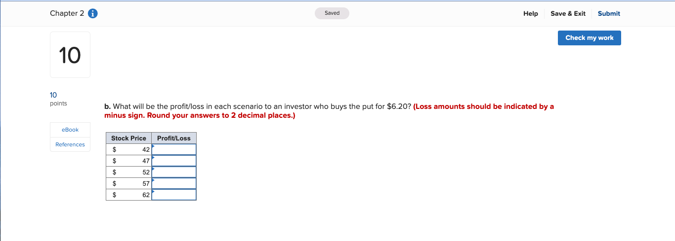 work 10 Problem 2-29 (Algo) 10 points Both a call and a