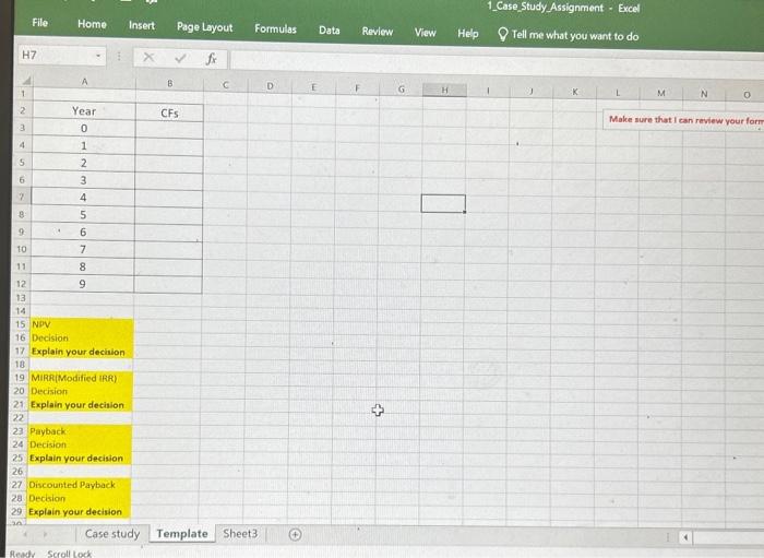 and the disocunted payback period (Assume a cut off of 5 years