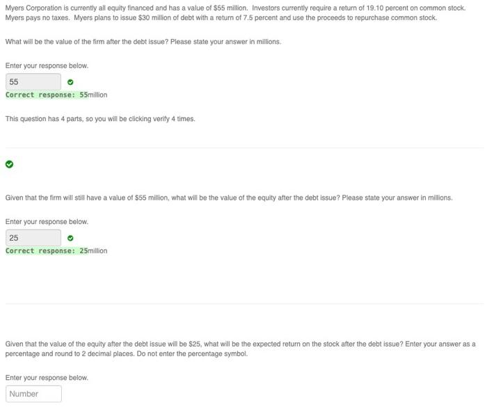 at this level indefinitely. The firm pays corporate taxes equal to 25%