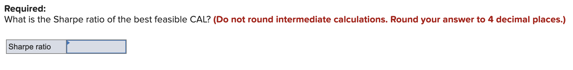 Required information). Required information [The following information applies to the questions displayed