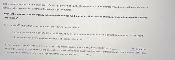 Saving Activities? Virtually all financial analysts agree that it is best to