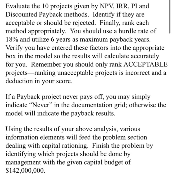 Discounted Payback Minimum PVIES Cash Flow Payback Payback Yrs 1.0000 0.8475 6