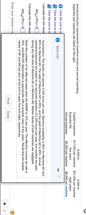 an identical manufacturing operation, but different production times, on a broaching machine.