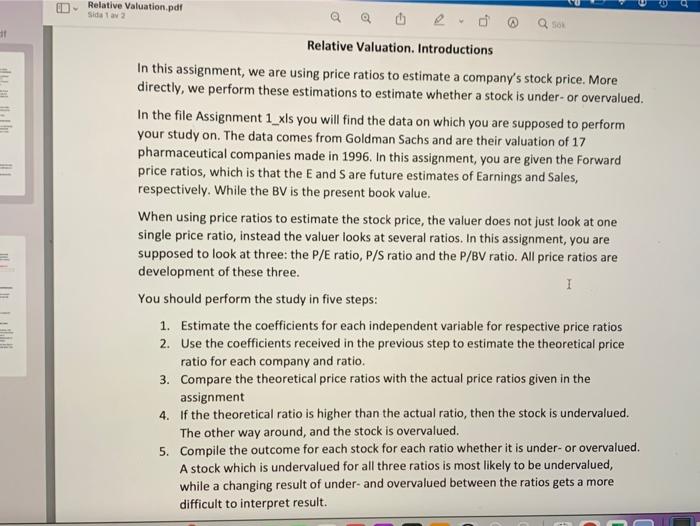 Nasdaq Stockholm Exchange. please can you help with this assignmnet specially with