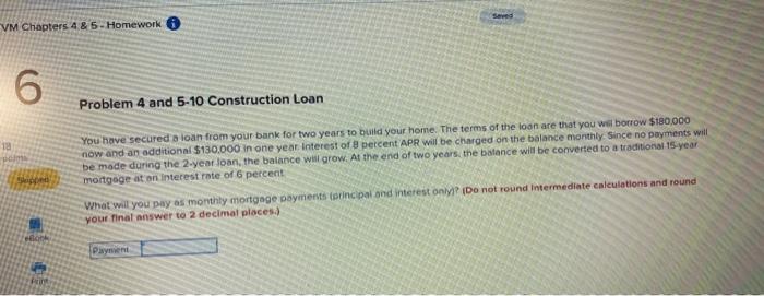  -- VM Chapters 4 & 5 - Homework 6 Problem 4