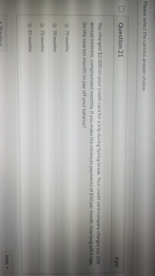 help please? Please select the correct answer choice. Question 21 4