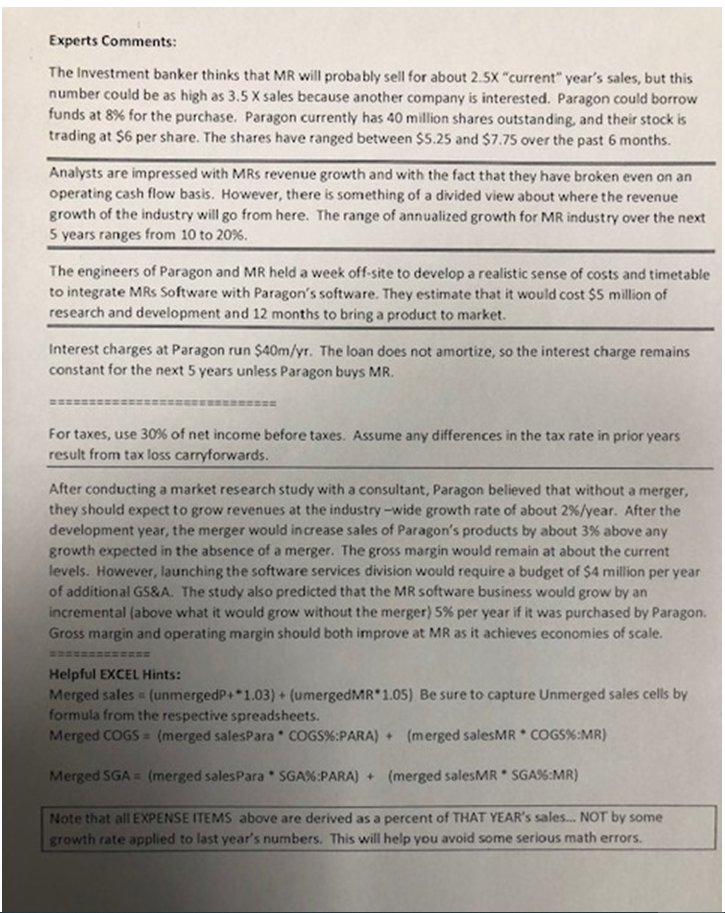 deliverable is a series of three spreadsheets (3) and an explanation (justification)