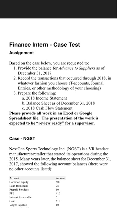 the 2018 Cash Flow statement for 3c only Common Equity Loan from