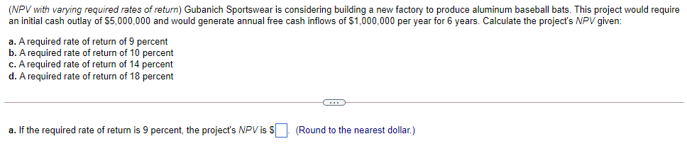 Please solve step by step all the sections that need to