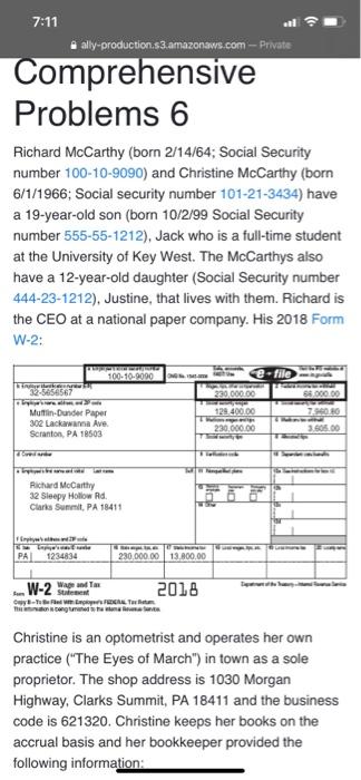 444-23-1212). Justine, that lives with them. Richard is the CEO at a