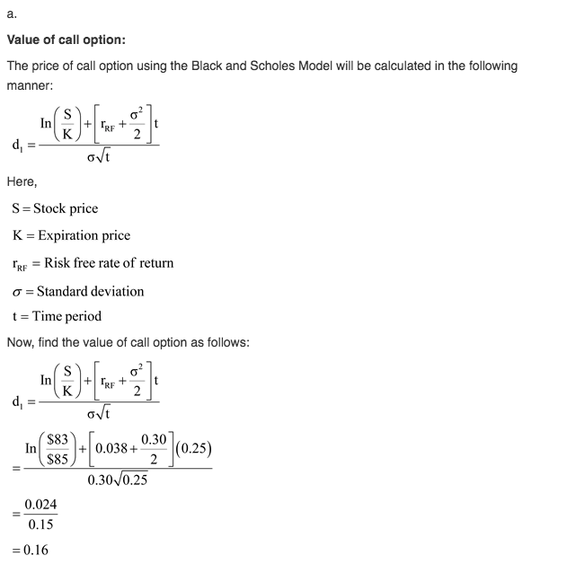 deviation is 0.30 in the question? expected dividends on the asset, the