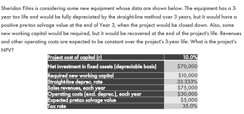to be used would be depreciated by the straight-line method over its