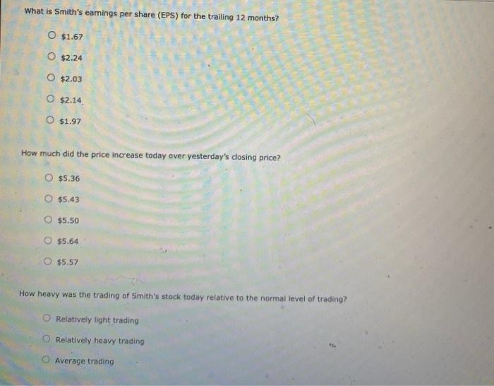 touted as a "hot" growth stock. You acquired the stock quote shown