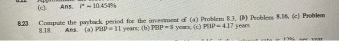  answer the question 8.23 and use 8.3 , and 8.16 to