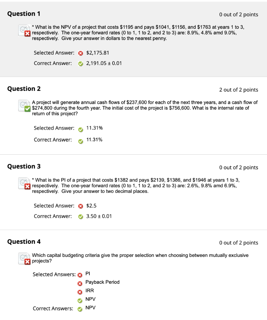 need help seeing the steps to getting question 1, 2,3 and 4