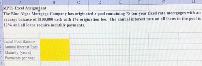 please answer question 2 with excel functions! the highlighted cells need the