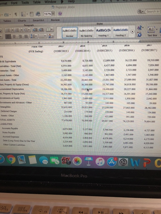 0 1. Compute the five component ratios of a decomposition of ROE