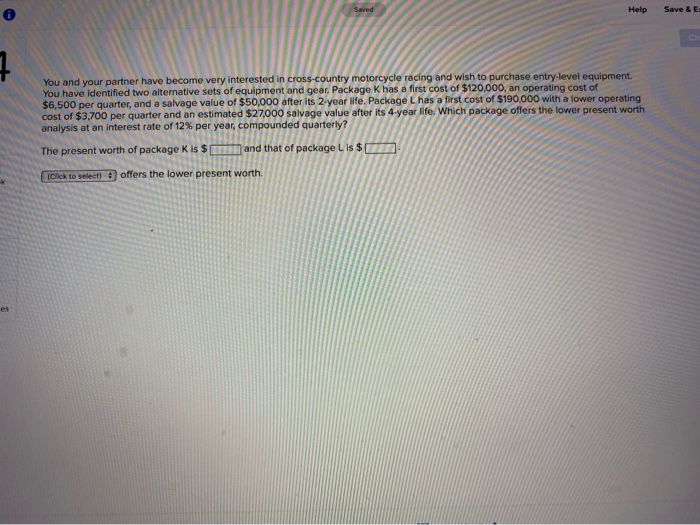  Help Save & E You and your partner have become very