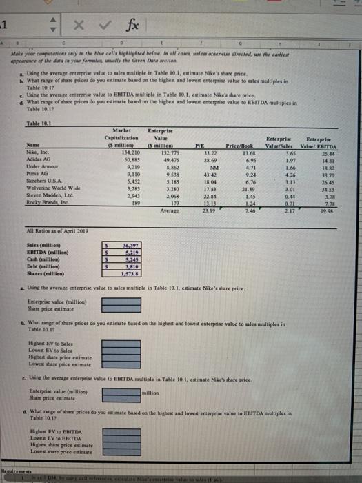  li 1 x & fox Make your computation only in the