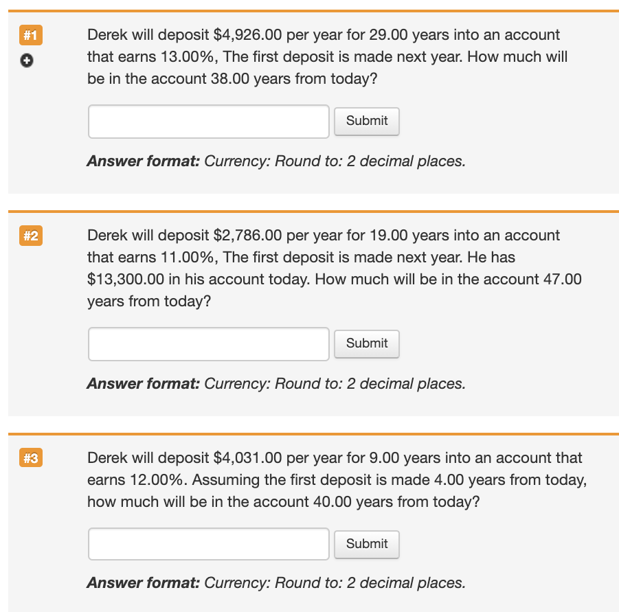 I need help please explain with BAII PLUS STEP USED. #1 Derek