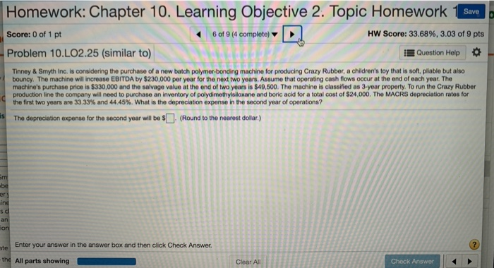  Homework: Chapter 10. Learning Objective 2. Topic Homework savo Score: 0