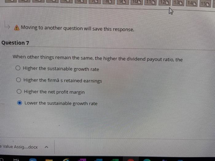  130 140 150 A Moving to another question will save this