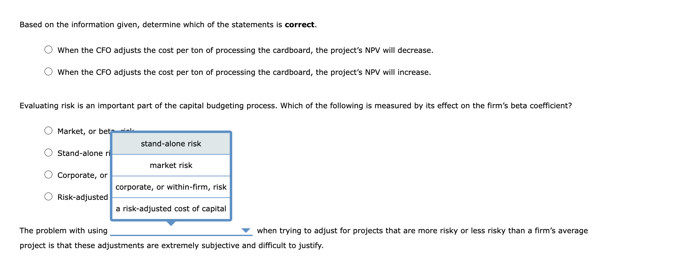 of the capital budgeting process. Consider the case of United Recycling Inc.: