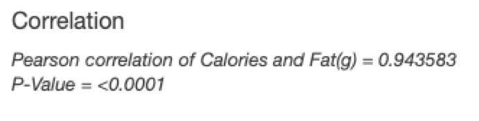 as strong/weak/insignificant. If a strong or weak correlation exists categorize it as
