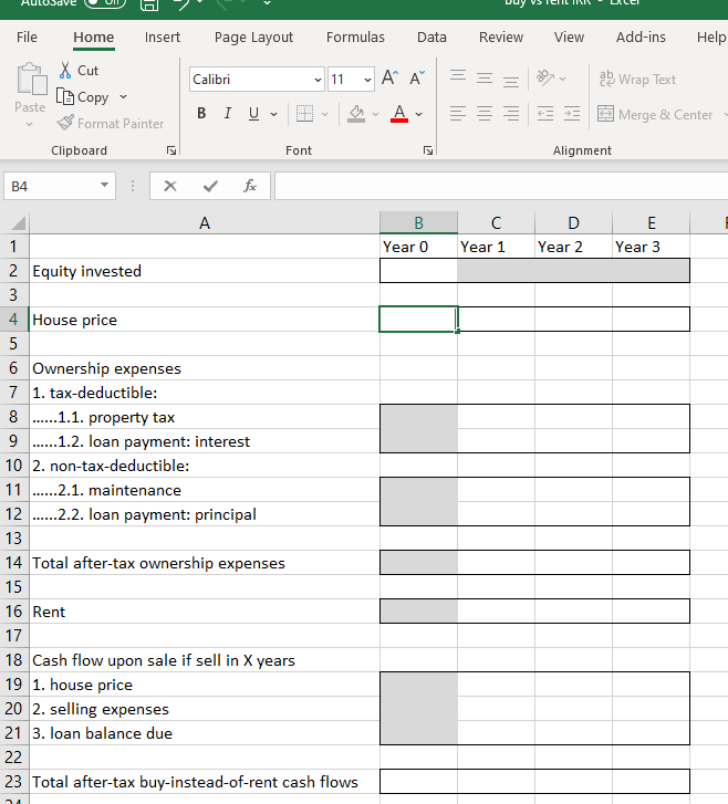 you like costs $200,000. You expect home values to increase by 10%