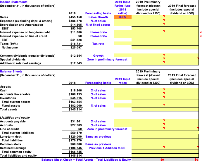 Build a Model.xlsx on the textbook's Web site, which contains the 2018