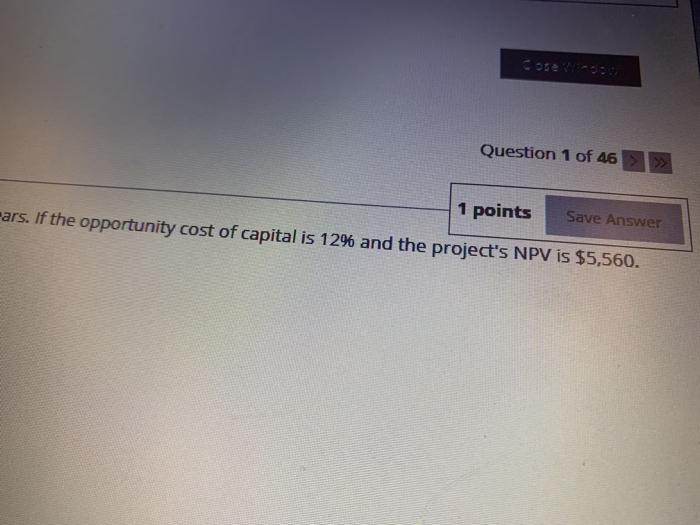 will penerate 575.000 in cash flows annually for 4 years. If the