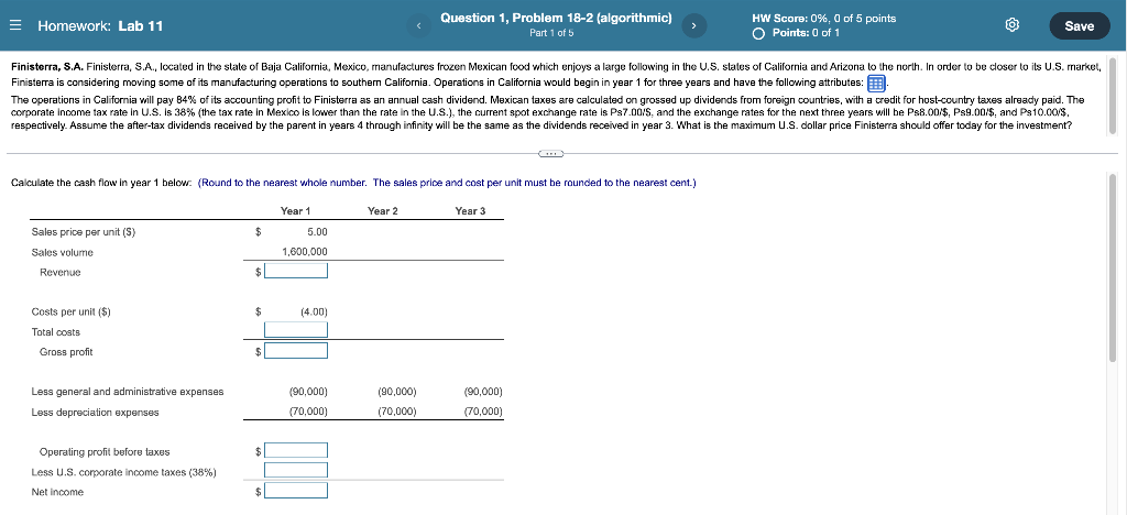  = Homework: Lab 11 Question 1, Problem 18-2 (algorithmic) Part 1