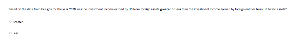  Based on the data from bea.gov for the year 2020 was