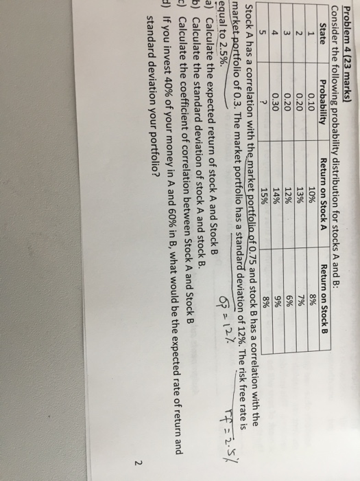  how to get state 5 probability Problem 4 (23 marks Consider