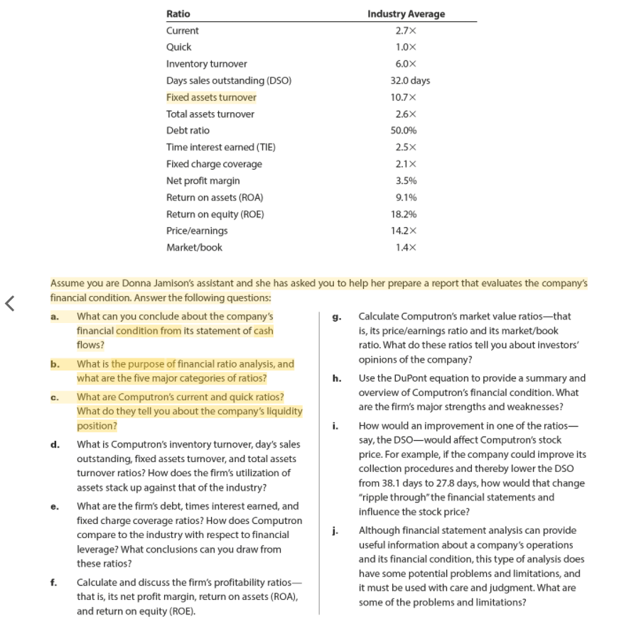 the firm covering the last two years. To begin, she gathered the