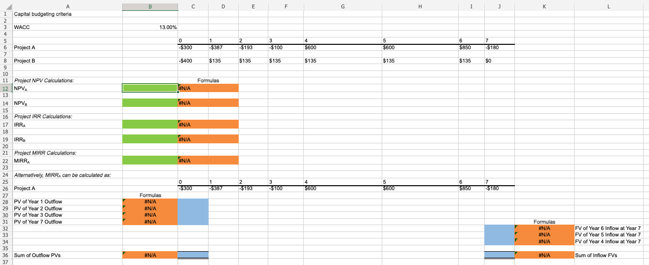 and is considering two mutually exclusive investments (that cannot be repeated) with