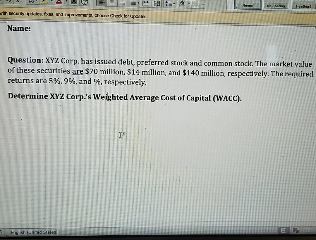  please help HE Norma No Spacing Heading 1 with security updates,