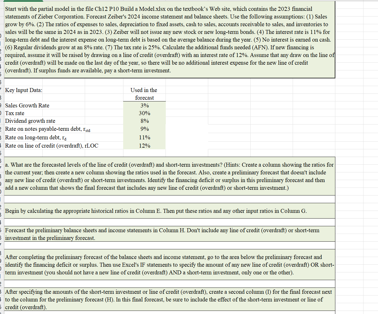 of how each answer was gotten. The question starts from the bottom
