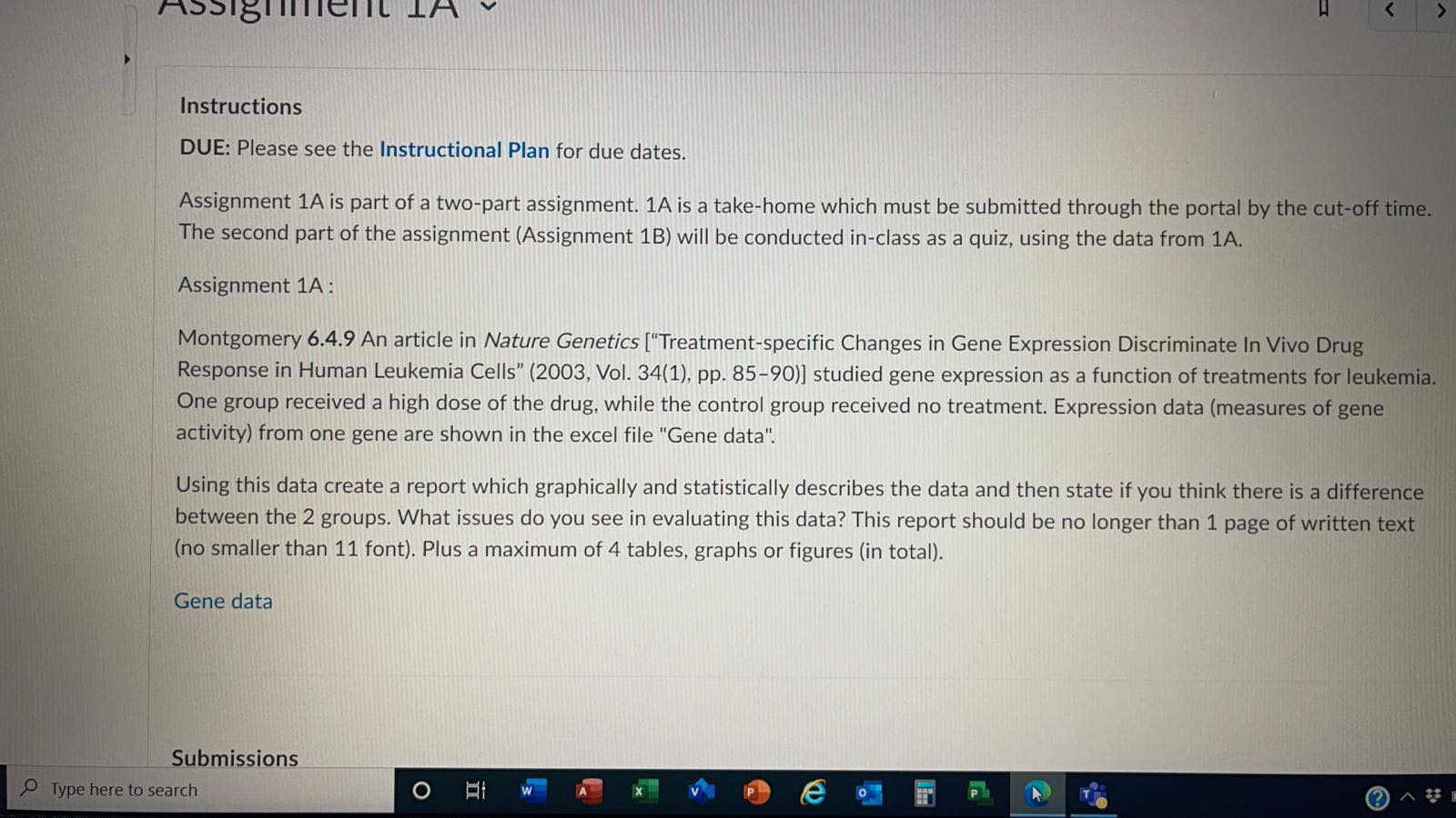 i need to describe about the gene data graphically and statically and