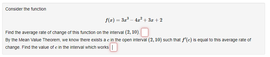  Consider the function f(x) = 3x3- 4x' + 3x + 2