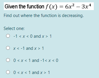 Not complete Identify the critical points of the given function. Marked out