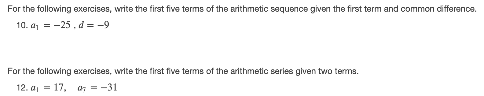 I need help solving these problems from the images below. Please and