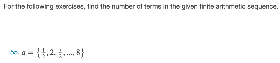 the following exercises, find the specified term for the arithmetic sequence given