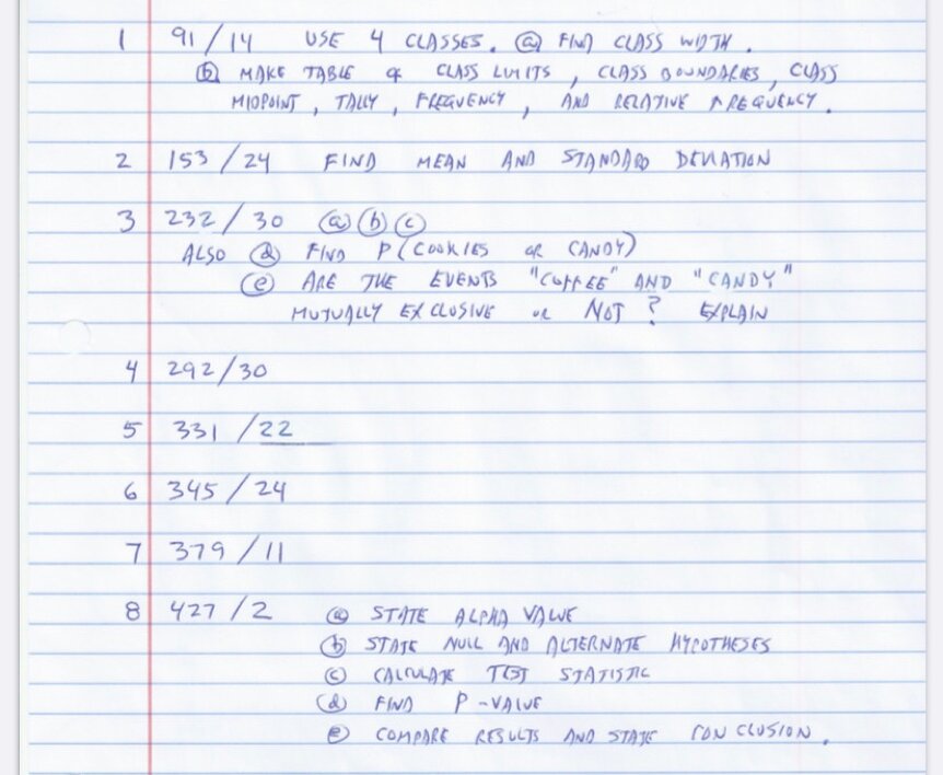 please do 5, 6, 7, and 8 91 / 14 USE 4