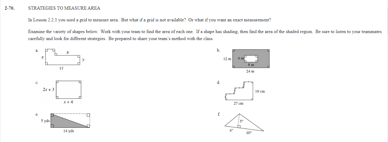 a. Common units you may have used before are inches or meters.