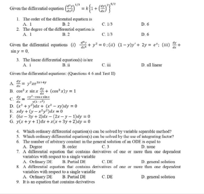 Answer the following problems here are the instructions.Write the letter of the