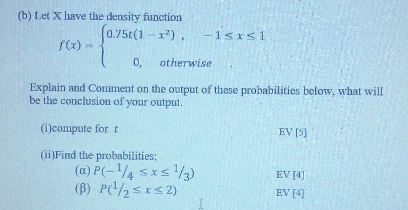 computer modeling and simulation (b) Let X have the density function f